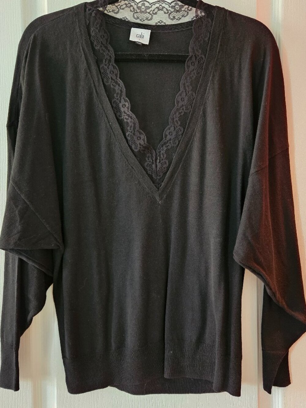 VINTAGE CAbi Union Lace Sweater Style #5632 Sz S